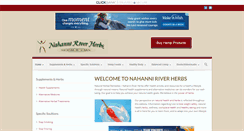 Desktop Screenshot of nahanniriverherbs.com